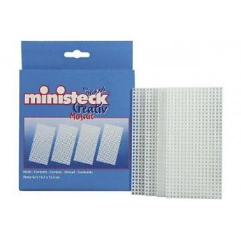 Ministeck MC40061 Ministeck / Stickit, 6stuks grondplaat #1, 13,3 x 6,7 cm, 16x32 gaatjes 