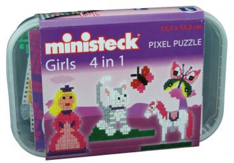 Ministeck MC32578 Ministeck Midi Box Girls 4-in-1, ca. 510-delig