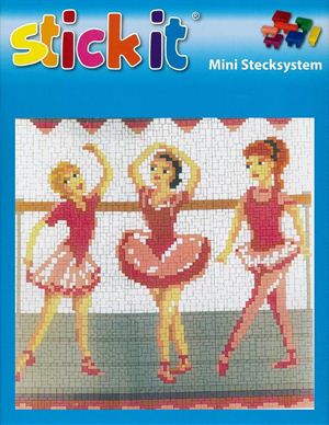 Ministeck MC41192 Stick-it ballet studio, ca. 4.200 steentjes, verbindingsschijfjes, ophanghaakjes en heveltje