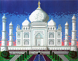 Ministeck MC41221 Stick-it Taj Mahal, ca. 8.200 steentjes, verbindingsschijfjes, ophanghaakjes en heveltje